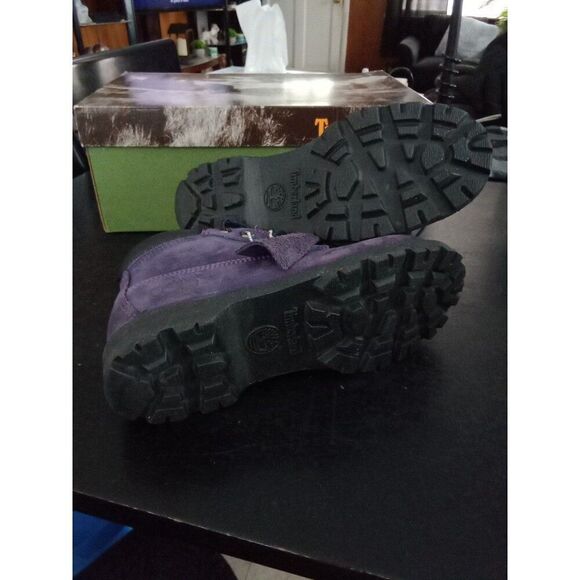 Timberland grape purple swede boots size 7 M in box #22382 - Picture 6 of 10